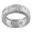 Sterling Silver Square Cut CZ Ring with Matte Finish, Size 6