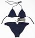 DOLCE &amp; GABBANA "Navy Goddess" womens logo triangel Bikini (blue) XL / 40-42 (de)