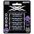 New Versio n Sanyo XX 2500mAh AA Low Self Discharge Batteries