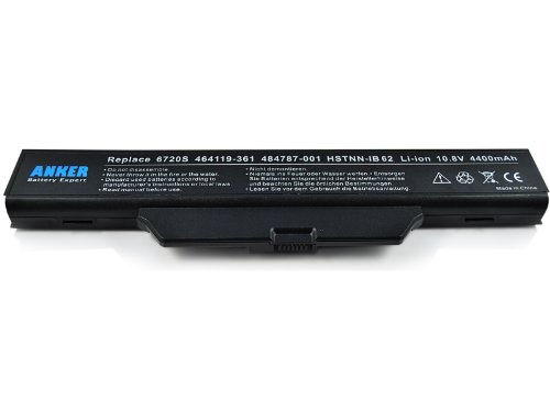 Anker Batterie d’ordinateur portable pour Hp Compaq 610 550;Hp Notebook 6720s 6720s/Ct 6730s  6730s/Ct [Li-ion  6-cell 4400mAh ]
