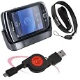 Charging Pod - Original OEM ASY-14396-013 for BlackBerry Torch 9800 (Included OrionGadgets Retractable USB Cables & 16`` NeckStrap)