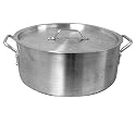 Brazier with Cover, 12 Qt., Heavy Duty, Aluminum