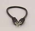 1 Foot 3.5mm Stereo Headphone Cable Male / Male Free Shipping