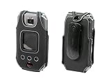 PREMIUM RUBBER STINGRAY CASE COVER (with 2 Optional Interchangable Belt Clips) for LG CU575 TRAX - Retail Packaging