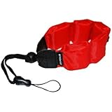 Polaroid Floating Wrist Strap Red for Underwater Waterproof Cameras/ Camcorders Housings