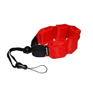 Polaroid Floating Wrist Strap Red For Underwater Waterproof Cameras/ Camcorders Housings
