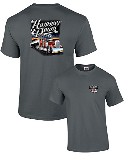 Trucker T-Shirt Hammer Down Semi Interstate