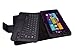 Exact Lenovo ThinkPad 8 Case [TypeFOLIO Series] - Keyboard Cover Case with Removable Bluetooth Wireless Keyboard for Lenovo ThinkPad 8 Black