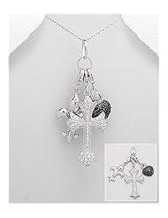 CZ Pendant Necklace In 92.5 Sterling Silver