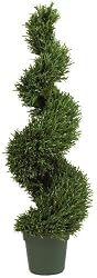 4 ft Artificial (Indoor/Outdoor) Rosemary Spiral Topiary Tree