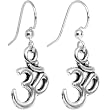 Spiritually Uplifting Ohm Symbol Dangle Earrings
