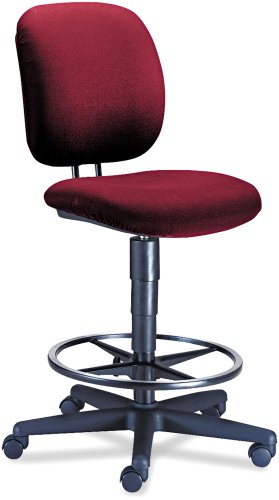 HON 5905AB62T Comfortask Task Swivel Stool, Burgundy
