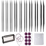 Options Interchangeable Nickel Plated Circular Knitting Needle Set