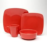 sengWare Chic Square 16-pc. Dinnerware Set - Pimento