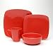 sengWare Chic Square 16-pc. Dinnerware Set - Pimento
