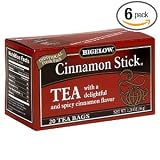 Bigelow Cinnamon Stick Tea, 20-Count Boxes (Pack of 6)
