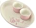Serve 'N' Dip Platter Gelato Floral Collection Strawberry