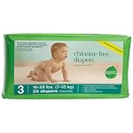 Seventh Generation Chlorine Free Baby Diapers, Stage 3 (16-28 Lbs.), Case of 140 Diapers