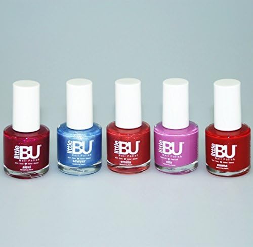 Little BU Water Based Non-Toxic Colour Nail Polish for Kids Teens and Mums (Set of 5) - MADE IN FRANCE by Little BU