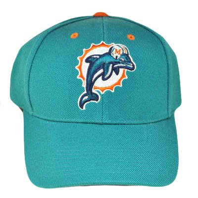 NFL OFFICIAL MIAMI DOLPHINS GREEN AQUA NEW CAP HAT ADJ