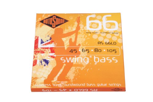 Rotosound Swing Bass 66 Long Scale Bass Guitar Strings (RS66LD, Standard)