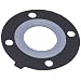 Asahi America Low Torque AV Gasket, PTFE-Bonded EPDM, Full Face, 4" Pipe Size, 4.0" ID, 8.9" OD