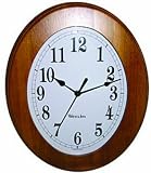 Westclox Pamela oval wood clock 46080