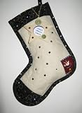 Americana Quilted Christmas Stocking Handcrafted Keepsakes Personalized with Picture Frame - FREE Shipping