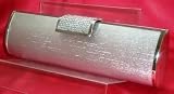 Silver Diamante Evening bag Clutch Purse Party Wedding