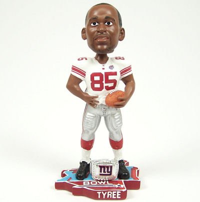 Buy NEW YORK GIANTS DAVID TYREE SB 42 BOBBLEHEAD BOBBLE by Forever Collectibles