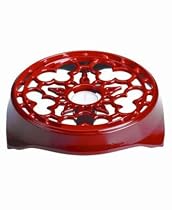 Le Creuset Enameled Cast-Iron 9-Inch Candle-Warming Trivet, Satin Black