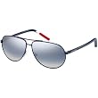 Tommy Hilfiger 1005/S Adult Outdoor Sunglasses - Blue Red White Blue/Azure Mirror Flash