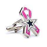 Dallas Cowboys Breast Cancer Awareness Cufflinks