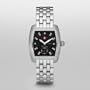 Michele Woman's MWW02A000403 Urban Mini Diamond Black Dial Steel Bracelet Watch