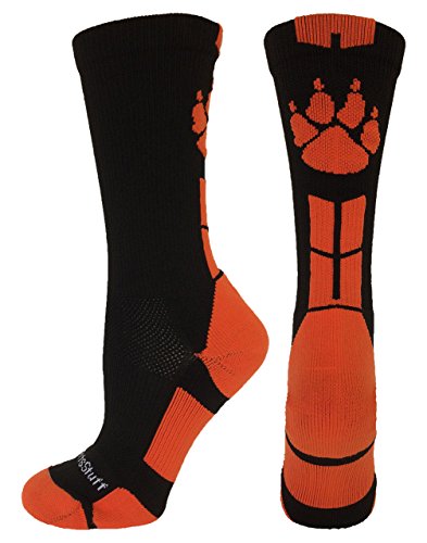 Wild Paws Crew Socks - Wildcats Cougars Jaguars Grizzlies Basketball Football