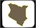 Decorated Mouse Pad with map, geograpy, Kenya, region, Africa, outline, area, land