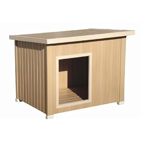 New Age Pet All Weather Insulated Dog House - Brown Rustic Lodge