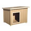 New Age Pet All Weather Insulated Dog House - Brown Rustic Lodge, Medium, for pets up to 50-Pound