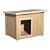 New Age Pet All Weather Insulated Dog House- Brown Rustic Lodge, XL, for pets up to 160-Pound