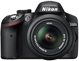 Nikon D3200 24.2 MP Digital SLR Camera (Black) with AF-S 18-55mm VR II Kit Lens, 8GB Memory Card, DSLR Camera Bag