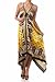 Silk Feel Handkerchief Hem Criss Cross Back Adjustable Maxi/Long Dress
