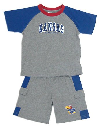 Buy Kansas Toddler Back Yard Tee and Short Set by Colosseum Athletics