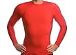 Men's UV Rash Guard Shirt - Long Sleeved Red