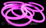 Kitchen & Housewares : 100 glow in the dark glow stick bracelets Pink