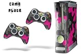 New XBOX 360 Console Protective Skin - CamoPlate - Pink