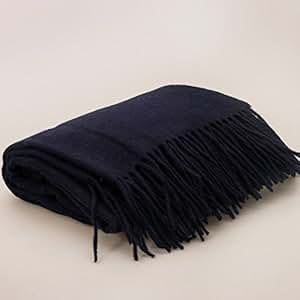 Solid Navy Blue Blanket Bedding Throw Fleece Full Queen ...