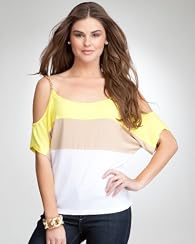 Chain Trim Colorblock Top