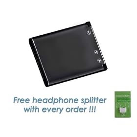 Nikon Coolpix S700 Replacement Battery with FREE Headphone Splitter