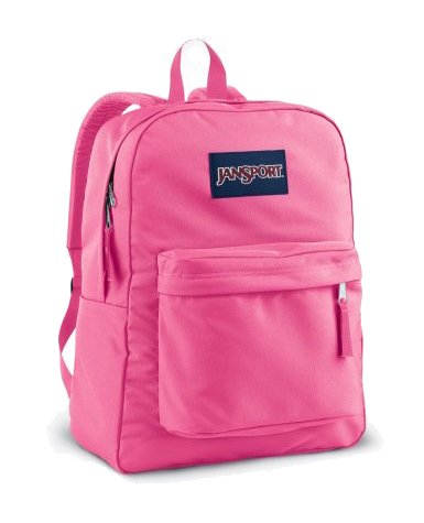 JANSPORT SUPERBREAK BACKPACK SCHOOL BAG - Pink Poodle - 8WM