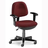 Burgundy OFM Lite Use Computer Task Chair with Arms